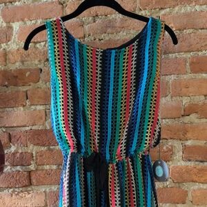 Eva Franco Black and Multicolor Dress